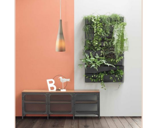 Вертикальный сад Prosperplast IO3W800 S433 CASCADE GARDEN 2 ячейки, 19 см, 78 см, антрацит 067052 – изображение 5