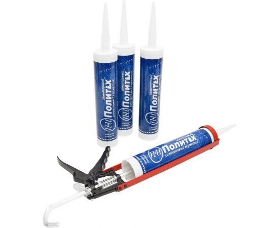 Санитарный герметик Политех силиконовый прозрачный 280 мл 6507710 – изображение 7