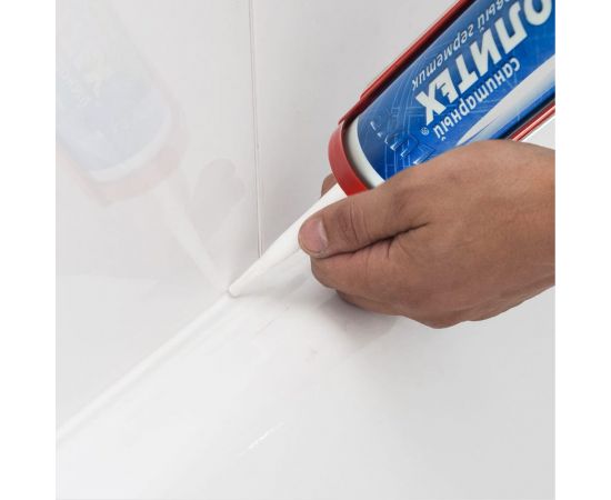 Санитарный герметик Политех силиконовый прозрачный 280 мл 6507710 – изображение 9