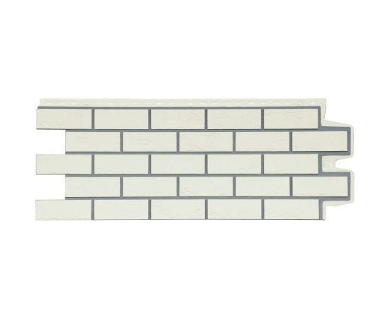 Фасадная панель Grand Line Состаренный кирпич, премиум, пломбирная, 10 шт. 216147 