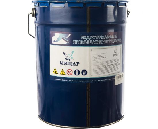 Кислотостойкая эмаль Мицар ХВ-785 20 кг красно-коричневый УТ000005072 