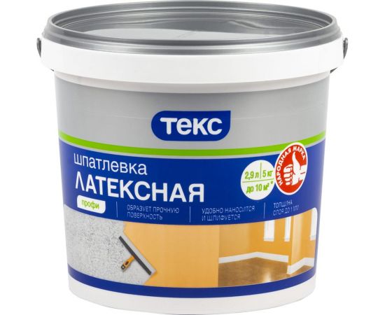 Шпатлевка латексная ПРОФИ 5 кг ТЕКС 19198 