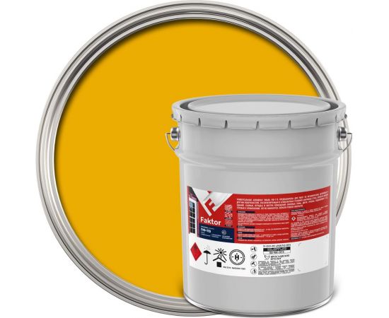 Универсальная эмаль ПФ-115 ЯР��СЛАВСКИЕ КРАСКИ FAKTOR желтая, барабан 20 кг 214731 