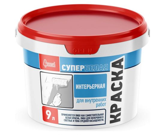 Краска Интерьерная Старатели супербелая 9 л 3277/3443 