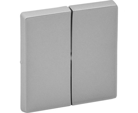Лицевая панель Legrand Valena Life для 2-клавишного выключателя алюминий Leg 755022 