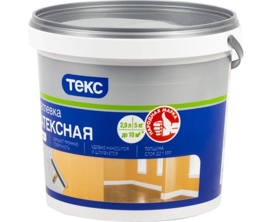 Шпатлевка латексная ПРОФИ 5 кг ТЕКС 19198 – изображение 2