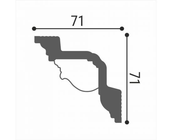 Потолочный плинтус Де-Багет Декор ДП 21/100 00-00001079 – изображение 2