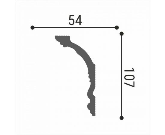 Потолочный плинтус Де-Багет Декор ДП 37/120 00-00002013 – изображение 2