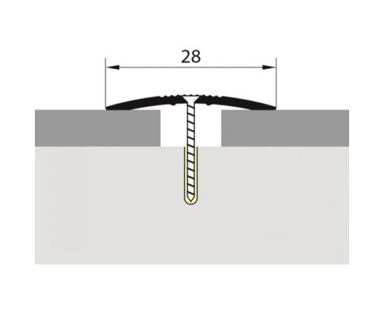 Универсальный стык РУССКИЙ ПРОФИЛЬ 28 мм, 0.9 м, дуб камелия, 10 штук 4620017686729 – изображение 2