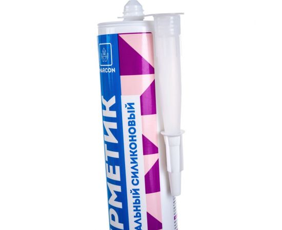 Нейтральный силиконовый герметик MARCON (прозрачный; 280 мл) 4620010541230 – изображение 3