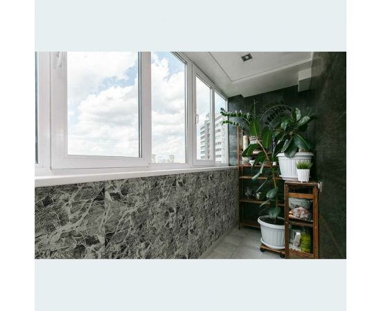 Самоклеящиеся 3D панели Центурион 700x770x3 мм Кирпич титаниум 79269 – изображение 3