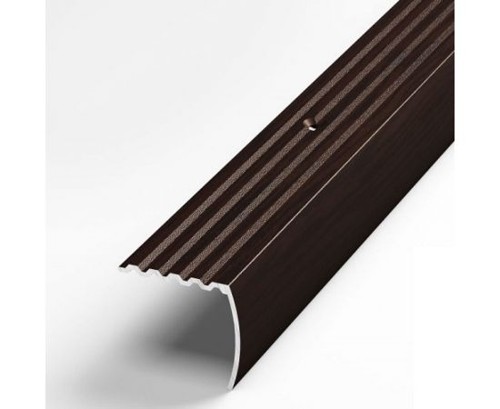 Порог угловой алюминиевый (30х27 мм; 0.9 м; декоративный; дуб венге) Лука УТ000003104 