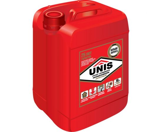 Грунтовка глубокого проникновения UNIS 10 л 4607005180377 