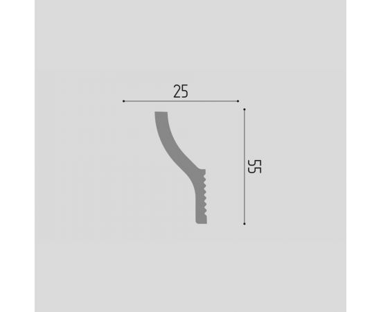 Карниз П15 Де-Багет 55/25 – изображение 2