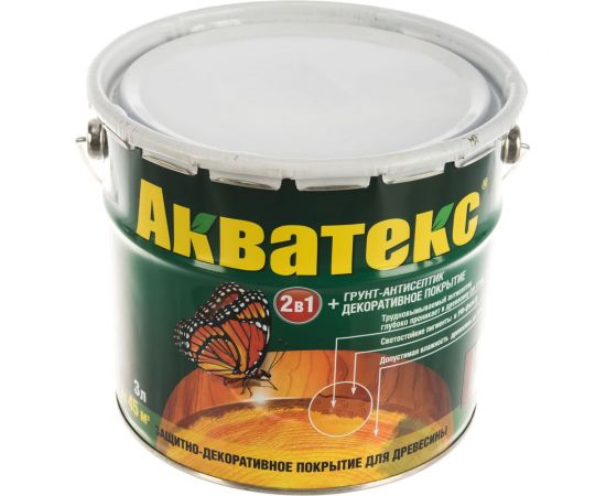 Защитно-декоративное покрытие для древесины Акватекс Орех 3 л 4 545 – изображение 2