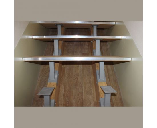 Ступень с алюминиевым кантом Lucky Guy 1000x300 мм, влагостойкая фанера 030 01 1000300 БФ – изображение 2