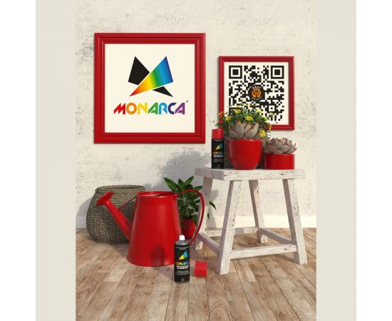Аэрозольная краска Monarca RAL3020 Светофорно-Красный 13020 – изображение 4