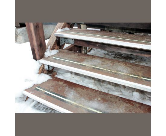 Ступень с алюминиевым кантом Lucky Guy 1000x300 мм, влагостойкая фанера 030 01 1000300 БФ – изображение 6