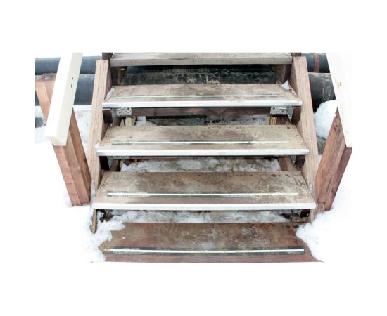 Ступень с алюминиевым кантом Lucky Guy 1000x300 мм, влагостойкая фанера 030 01 1000300 БФ – изображение 7