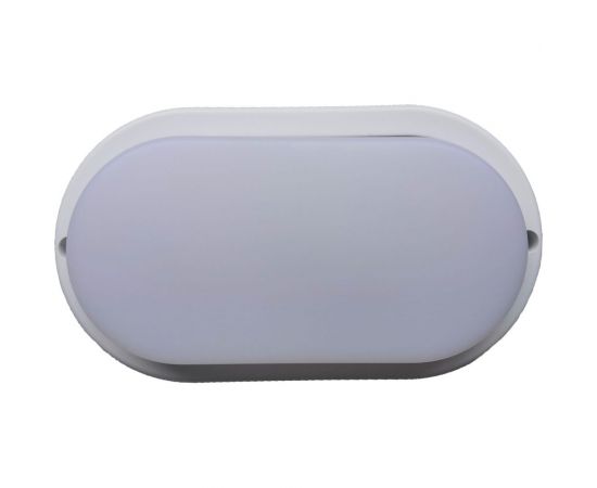 Накладной светильник Ecola LED ДПП Овал IP65 матовый белый 12W 220V 4200K 160x90x45 DPLV12ELC 