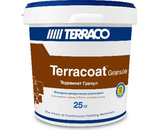 Покрытие декоративное штукатурное белое ТЕРРАКОАТ ГРАНУЛ (25 кг; 1.5 мм) TERRACO 6149925 
