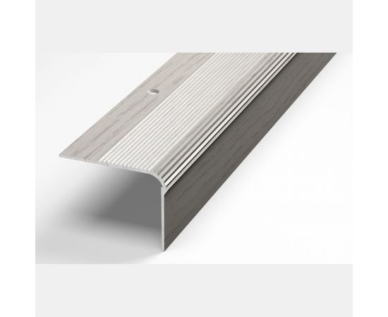 Порог угловой алюминиевый декоративный( 54х41,8 мм, 1,35 м, Дуб арктик) ЛУКА УТ000005783 