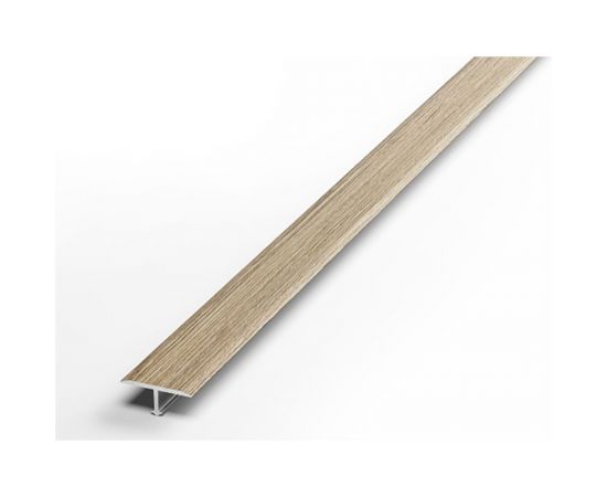 Порог алюминиевый Т-образный ЛУКА (5 шт, 20 мм, 2,7 м, Дуб беленый) УТ000020994 