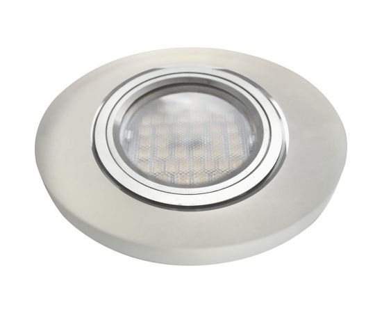 Светильник Ecola MR16 LD1650 GU5.3 Glass стекло, подсветка, круг, матовый - хром 25x95 SL1650EFF – изображение 2