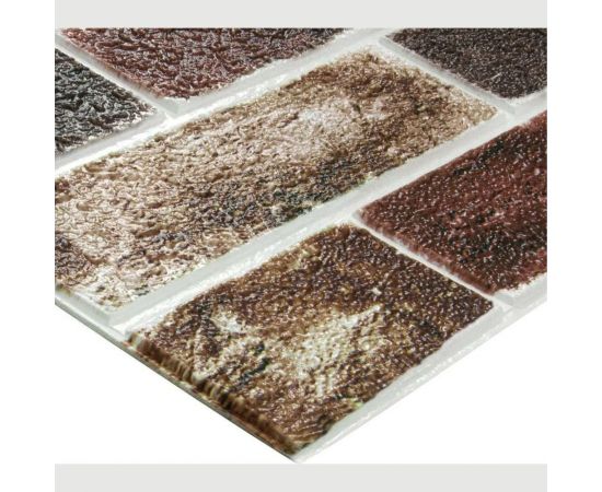 Мягкая самоклеящаяся 3D панель LAKO Барокко (комплект 5 шт.; кирпичная кладка 2; 70x70 см) LKD-5-5015 – изображение 2