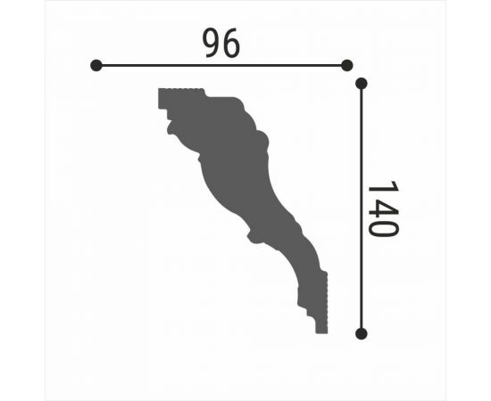 Потолочный плинтус Де-Багет Декор ДП 32/170 00-00001090 – изображение 2