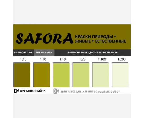 Колеровочная паста SAFORA фисташка 100 мл 15 – изображение 3
