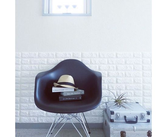 3D панель мягкая самоклеящаяся LAKO Классический кирпич (белый; 70х77 см) LKD-01-04-01 – изображение 6