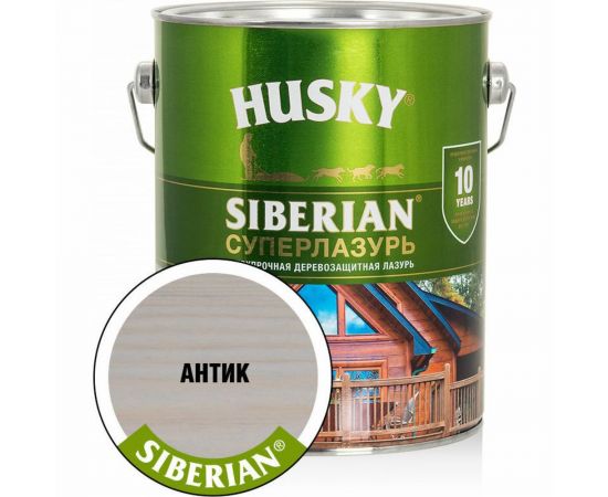 Суперлазурь HUSKY Siberian Антик 2,7 л 30296 