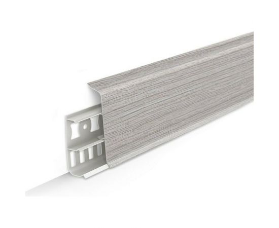 Напольный плинтус DECONIKA (85 мм; 2,2 м; 253 ясень серый; 1 шт.) Д-П85 253 ЯСН СЕР 