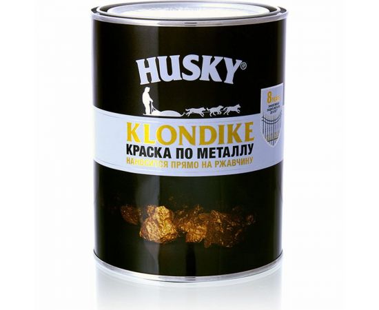 Краска по металлу глянцевая темно-зеленая HUSKY Klondike 0,9 л 26166 – изображение 2