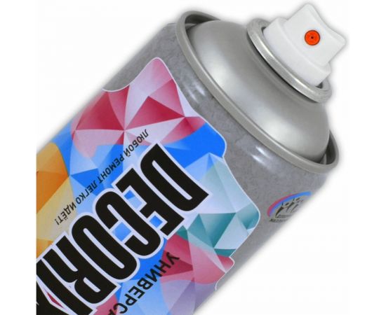 Аэрозольная краска Decorix (антикоррозийная; для защиты металла; цинк 48%; матовая; 520 мл) 0114-02 DX – изображение 2