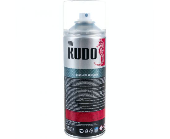 Эмаль универсальная высокопрочная индустриальная алкидная глянцевая KUDO RAL 5002 ультрамариново-синий KU-05002 – изображение 3