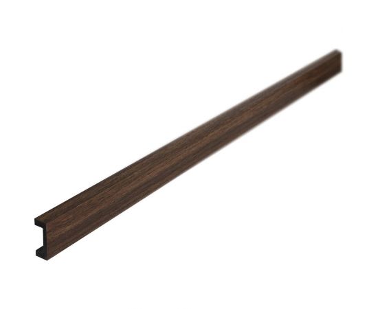 Рейка интерьерная ударопрочная влагостойкая Decor-Dizayn темный орех 40x15x3000 мм 618-73SH – изображение 3
