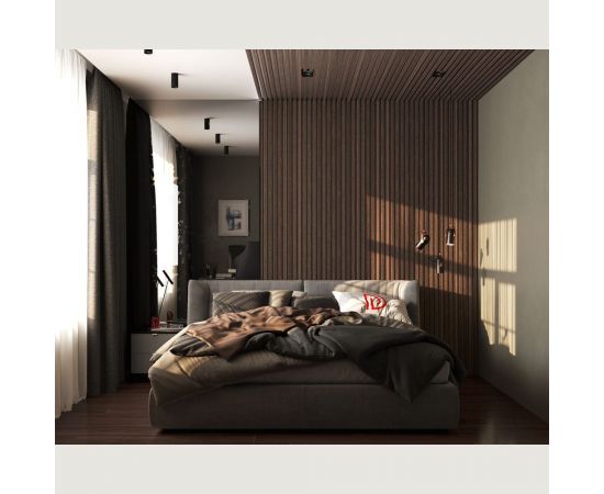 Рейка интерьерная ударопрочная влагостойкая Decor-Dizayn темный орех 40x15x3000 мм 618-73SH – изображение 4
