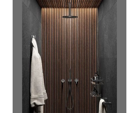 Рейка интерьерная ударопрочная влагостойкая Decor-Dizayn темный орех 40x15x3000 мм 618-73SH – изображение 6