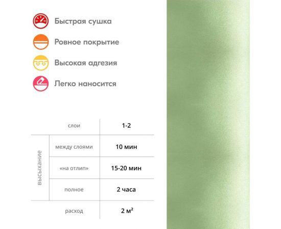 Эмаль металлик универсальная быстросохнущая KUDO SILVER GRAIN FINISH олива KU-1056 – изображение 7