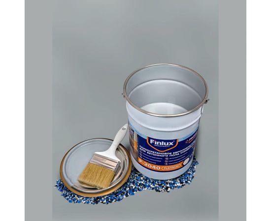 Полиуретановое европокрытие для бетонного пола Finlux F-2040 двухкомпонентное, серый, 10 кв. м 4603783200627 – изображение 9
