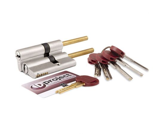 Цилиндровый механизм под вертушку (дл. шток) MOTTURA DPC1P5131 S3 82мм/46+10+26 сатин.никель 39477 