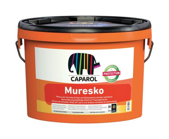 Краска CAPAROL CAPAMIX MURESKO BAS 1 фасадная усиленная силоксаном 2,5л 955688 