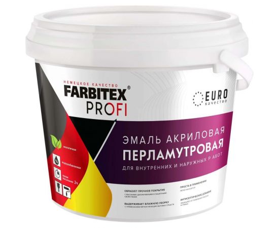 Акриловая универсальная эмаль Farbitex (перламутровая; износостойкая; жемчужная) 4300009436 