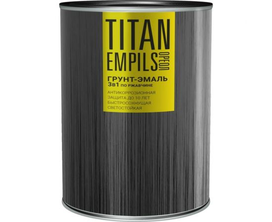 Грунт-эмаль по ржавчине Empils Titan Ореол (красно-коричневый; 2.7 кг) 70963 