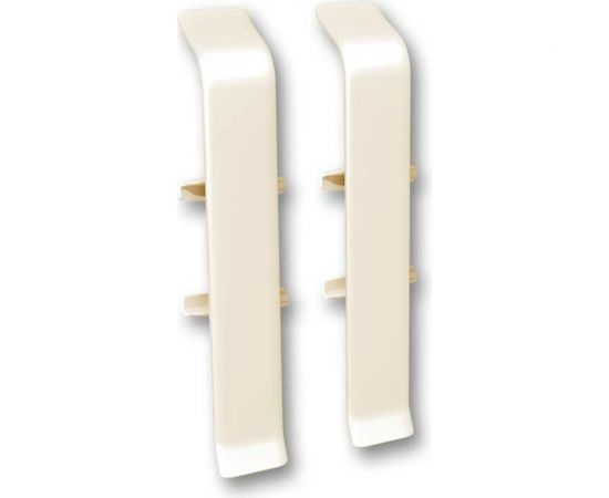Соединитель для плинтуса DECONIKA (70 мм, 034 Светлая слоновая кость, 2 шт.) Д-П70-С-Ф2 034 СВТ СЛК 