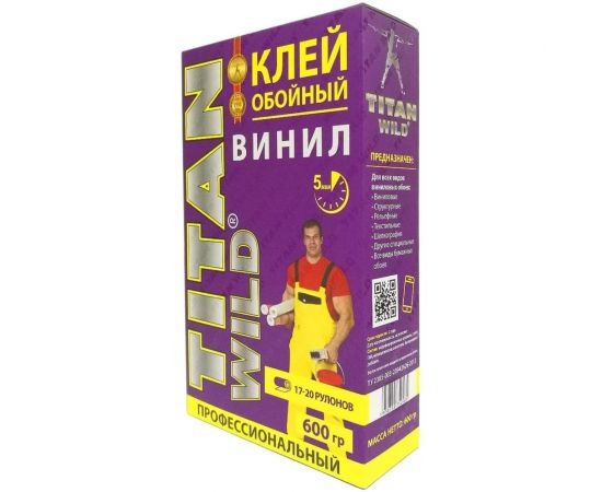 Обойный клей TITAN WILD Б/И 15 (винил; 600 гр) TWV-600 