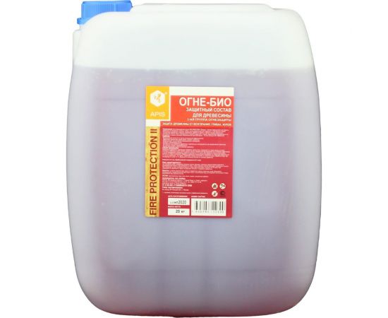 Огне-биозащитный состав для древесины APIS FIRE PROTECTION БАРЬЕР-Эконом, канистра 20 кг 4665296512390 