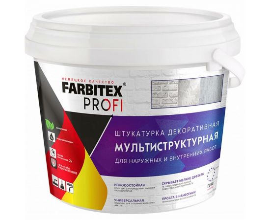 Декоративная штукатурка FARBITEX (мультиструктурная; 9 л) 4300007992 